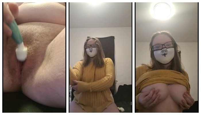 Masked Girl Stripping Pussy Masturbation Video Leak