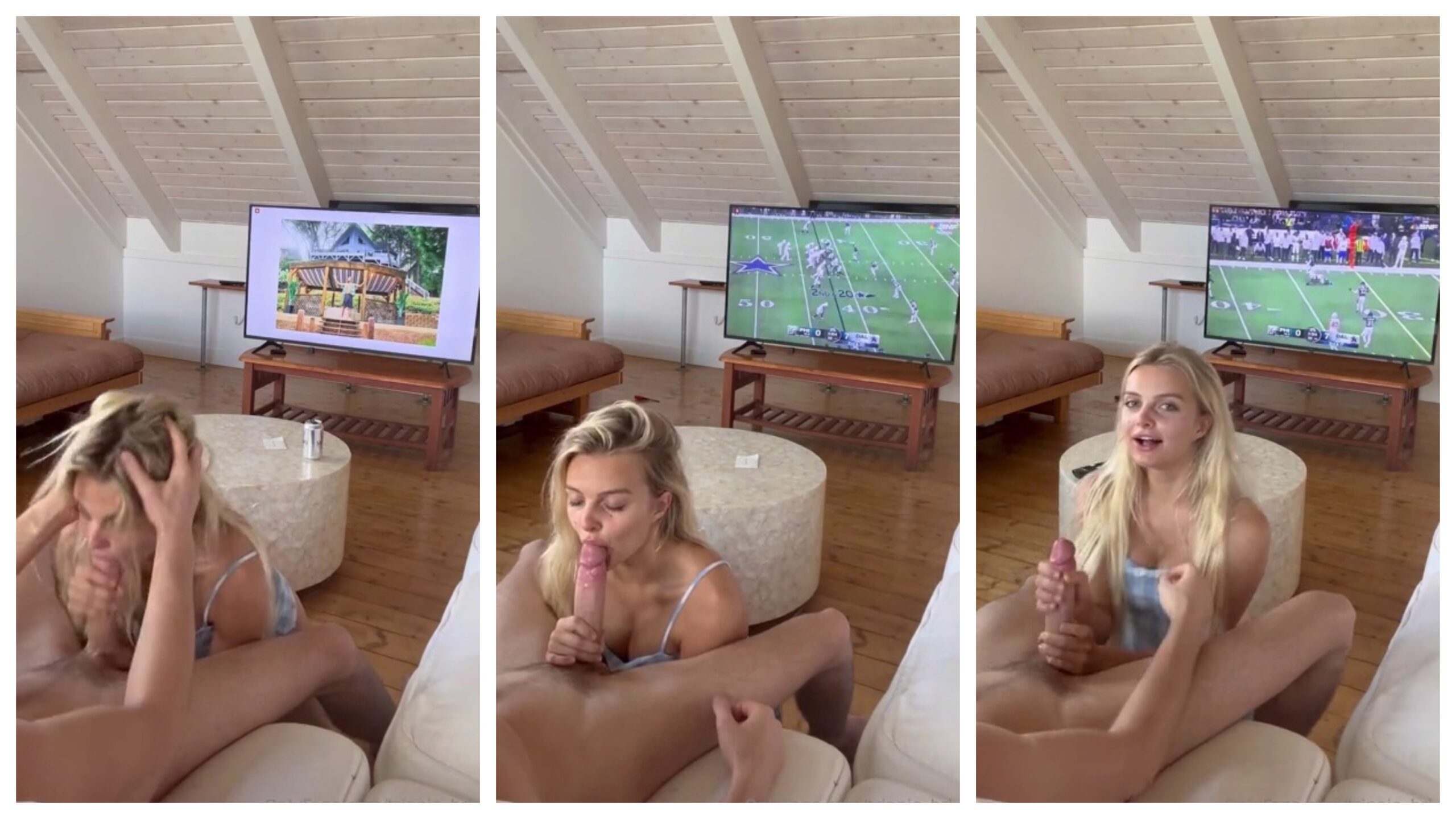 Trippie Bri Porn Watching Footbal Fuck Video