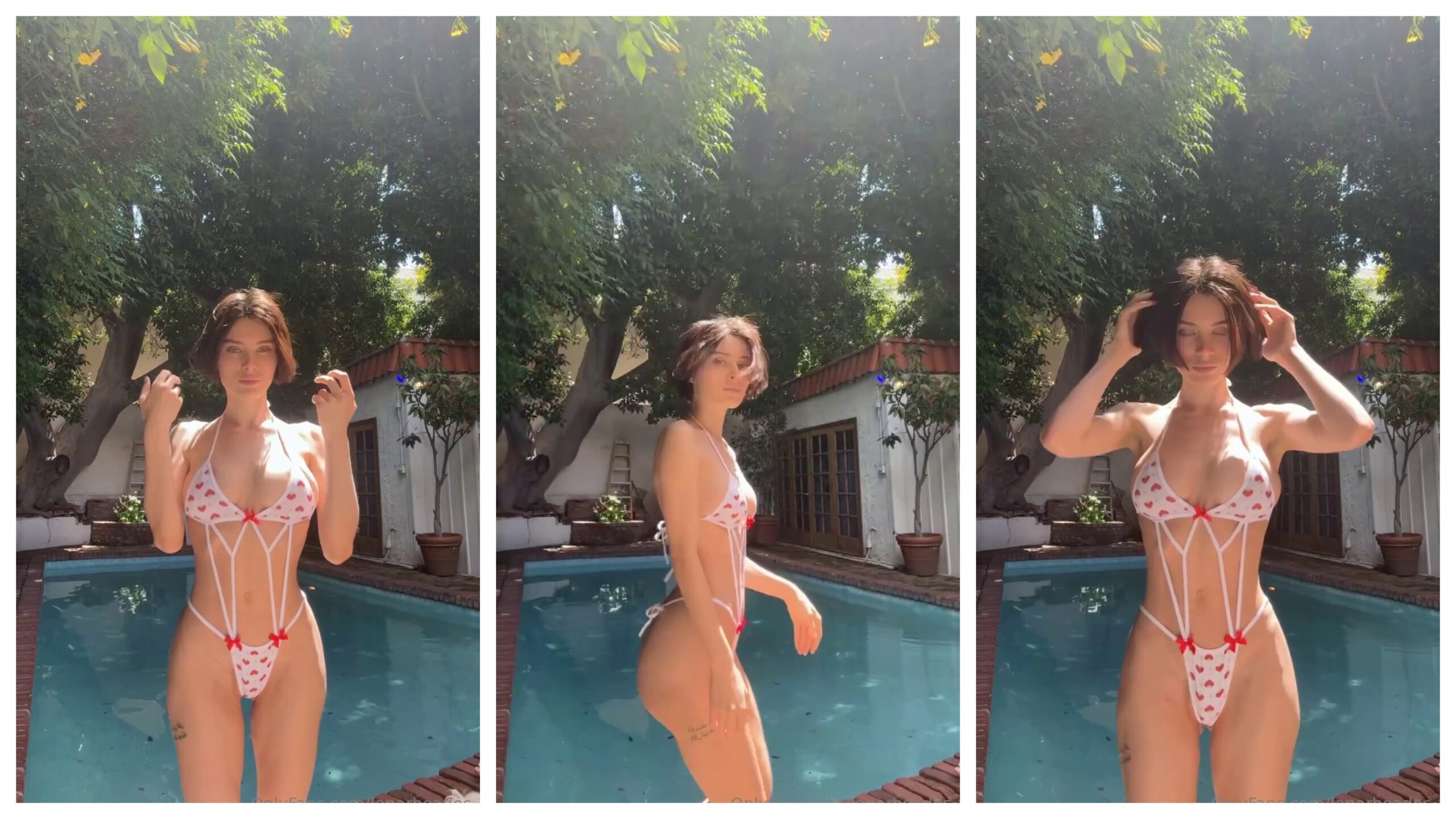 Lana Rhoades New Bikini Next To Pool Video