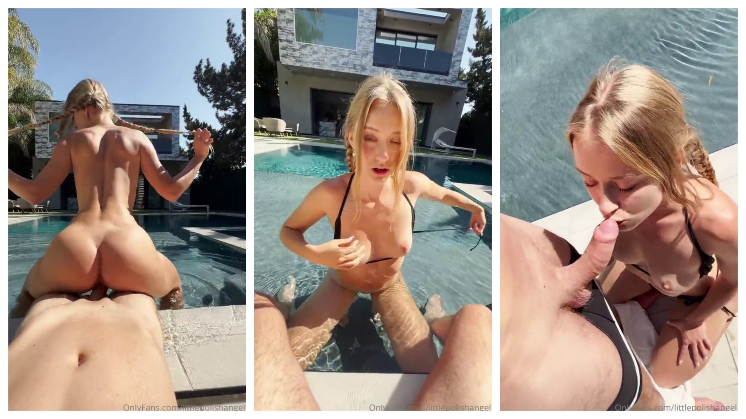 LittlePolishAngel Creampie In The Pool Video OnlyFans Leaked