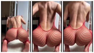 Tantot Twins Red Fishnet Tease Video Leaked