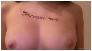 Zipos Nude Writing On Tits Tease OnlyFans Video Leaked